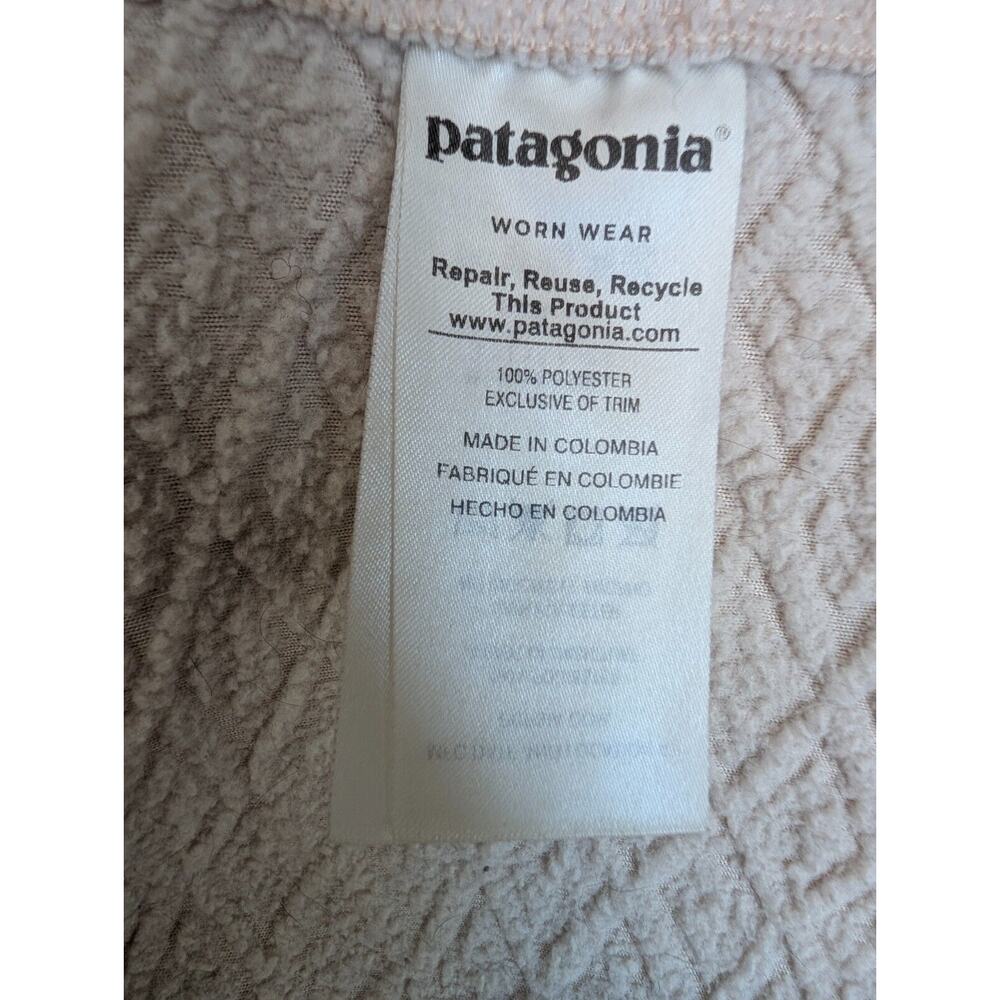 Patagonia Text Patt Hoodie Womens Small Beige Diamond Capra Long Sleeve Pullover - Picture 4 of 4
